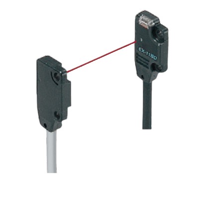 Panasonic EX-11AD Photoelectric Sensor, Range: 150 mm, IP67, 2m Cable - Image 2