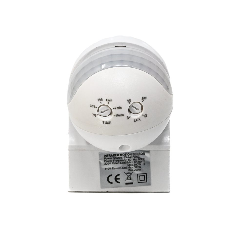 PB01W Human Infrared Sensor AC100-240V - 180° Motion Detection, 12m Range