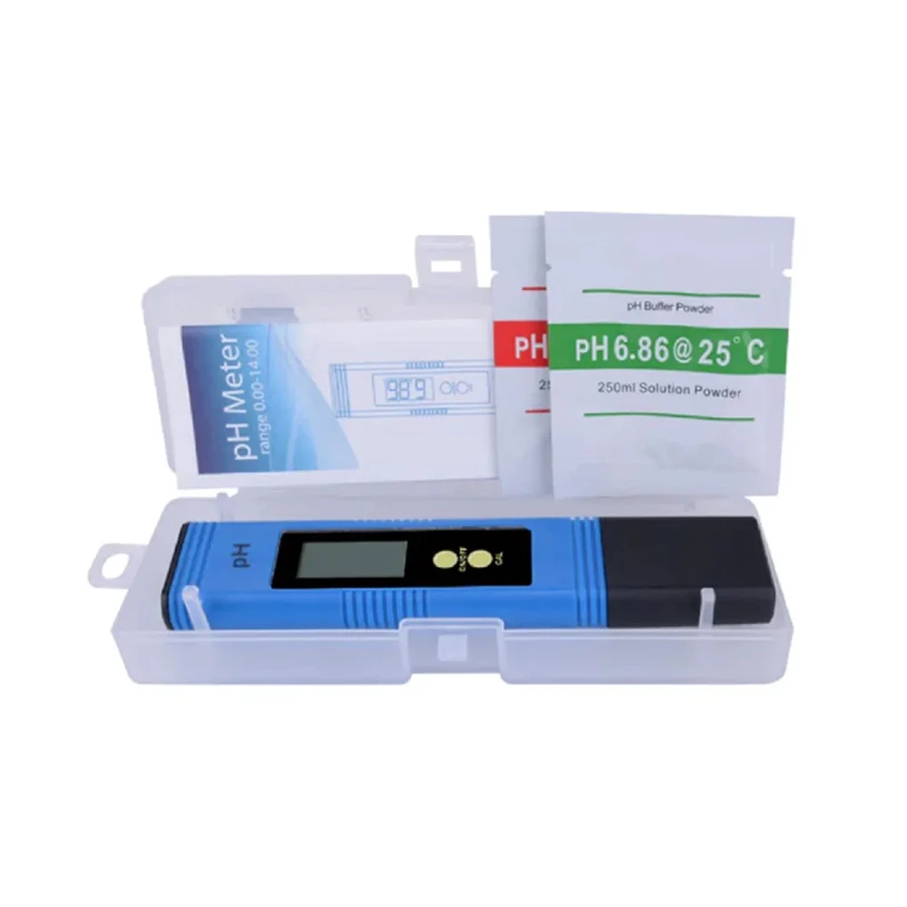 PH02 Digital LCD pH Meter Pen Tester 0.00-14.00 Range - Blue - Image 3