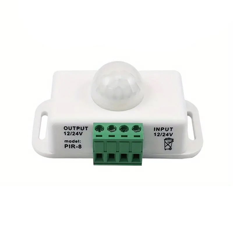 PIR8W Light Band Sensor DC12-24V - 120° Detection, Flame-Retardant ABS - Image 2