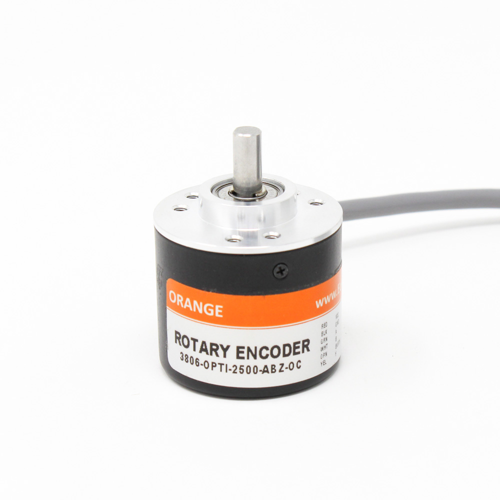 Pro-Range 2500 PPR ABZ 3-Phase Incremental Optical Rotary Encoder - 2m Cable, Stainless Steel Shaft