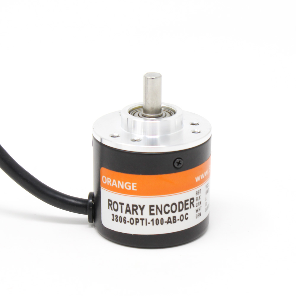 Pro-Range 3806-OPTI-100-AB-OC 100 PPR 2-Phase Optical Rotary Encoder - IP52, 1.5m Cable