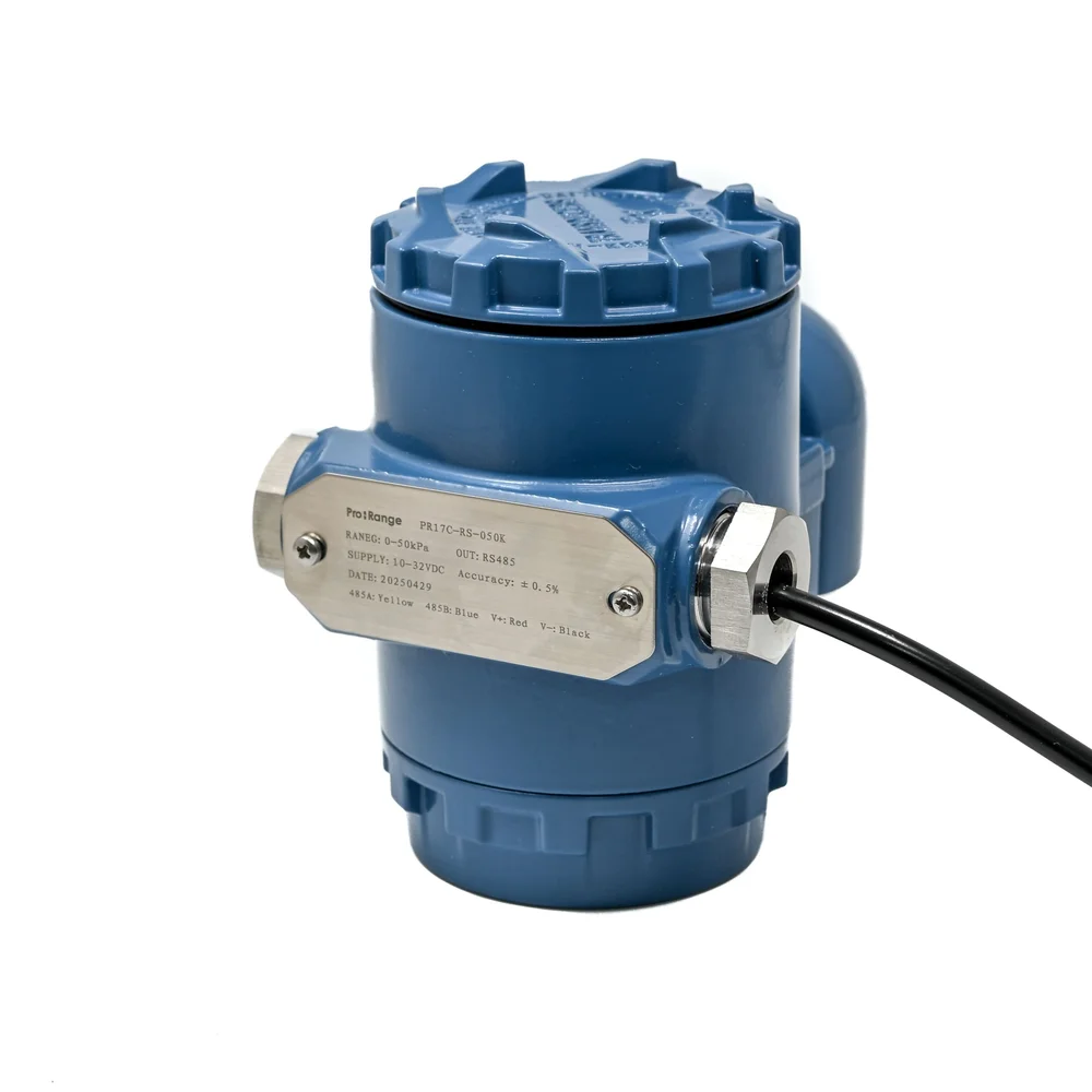 Pro-Range PR17C-RS-050K Pressure Gauge, 0-50 kA, RS485 Modbus, G1/4 Thread, 1m Cable