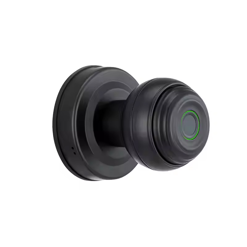 PST-Q1 Tuya Smart Bluetooth Door Knob Fingerprint Door Lock - 4 Unlock Modes, App Control