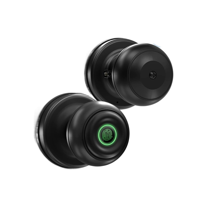 PST-Q1 Tuya Smart Bluetooth Door Knob Fingerprint Door Lock - 4 Unlock Modes, App Control - Image 2