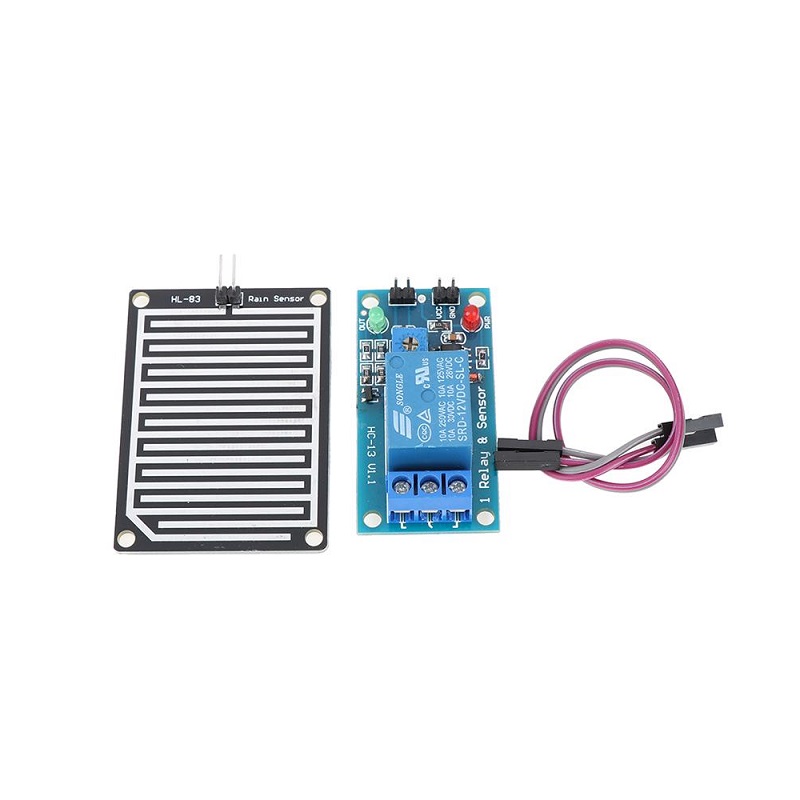 Raindrops Detection Sensor Module with 12V Relay Module - TTL Compatible - Image 5