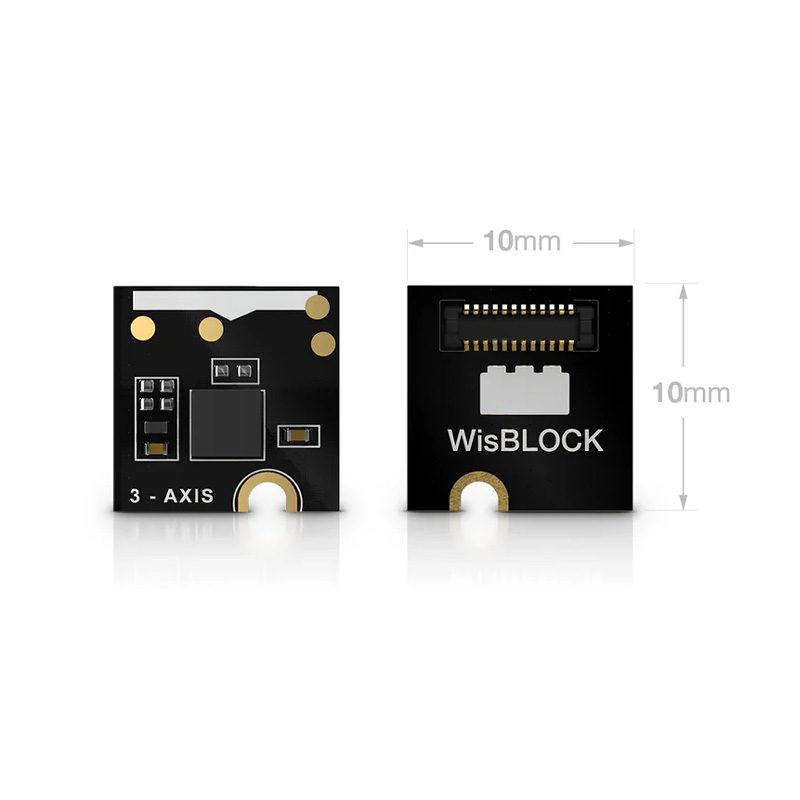 RAKwireless WisBlock 3-Axis Acceleration Sensor Module RAK1904 - LIS3DH, ±2g to ±16g, I2C/SPI - Image 2