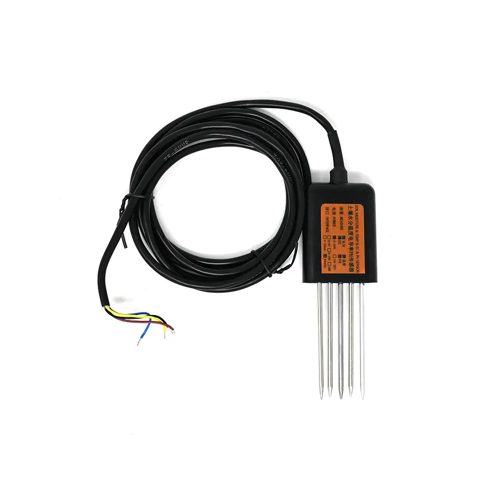 Renke RS-ECTHPH-N01-TR-1 4-in-1 Soil Nutrient Sensor (Moisture/Temp/EC/pH) - RS485, IP68 - Image 2
