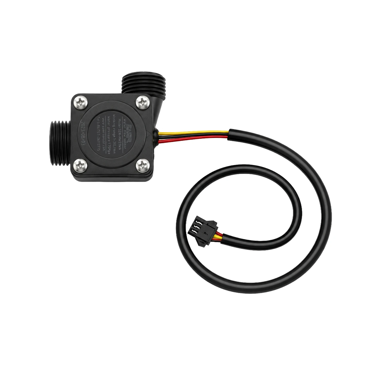 Saier HW21WA Water Flow Sensor (1–30 L/min, 4.5–18V) - Image 3