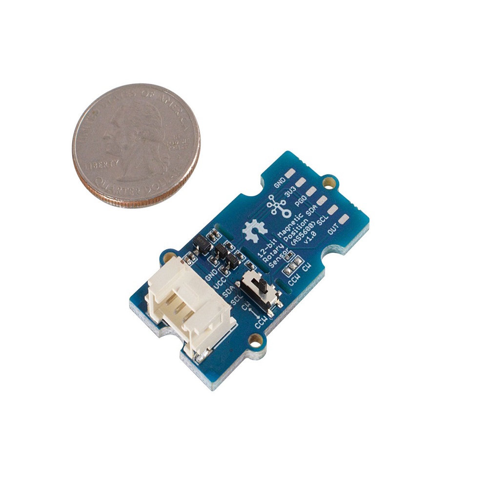 Seeed Studio Studio Grove AS5600 12-bit Magnetic Rotary Position Sensor - I2C/PWM/Analog Output - Image 3