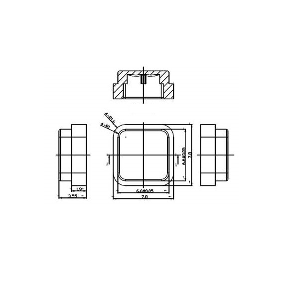 Senba F11 Square Fresnel Lens for SMD PIR Sensor (1 Piece) - 7.8x7.8mm HDPE - Image 4