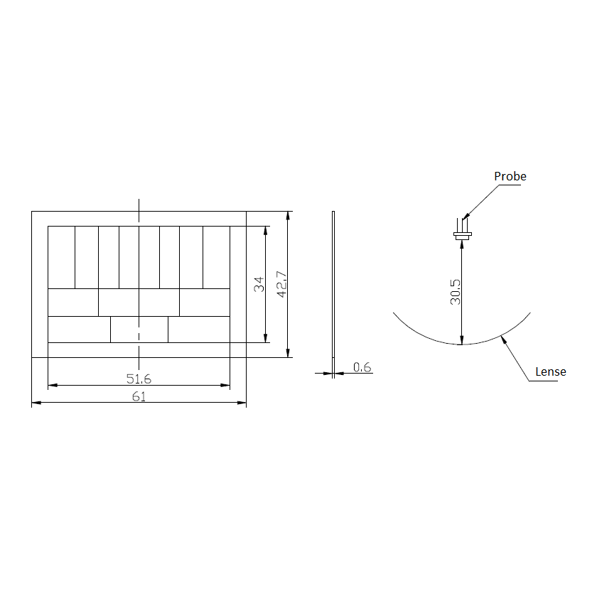 Senba S9004 HDPE Optical Fresnel Lens for PIR Sensors - 8m Detection, 100° Viewing Angle - Image 2