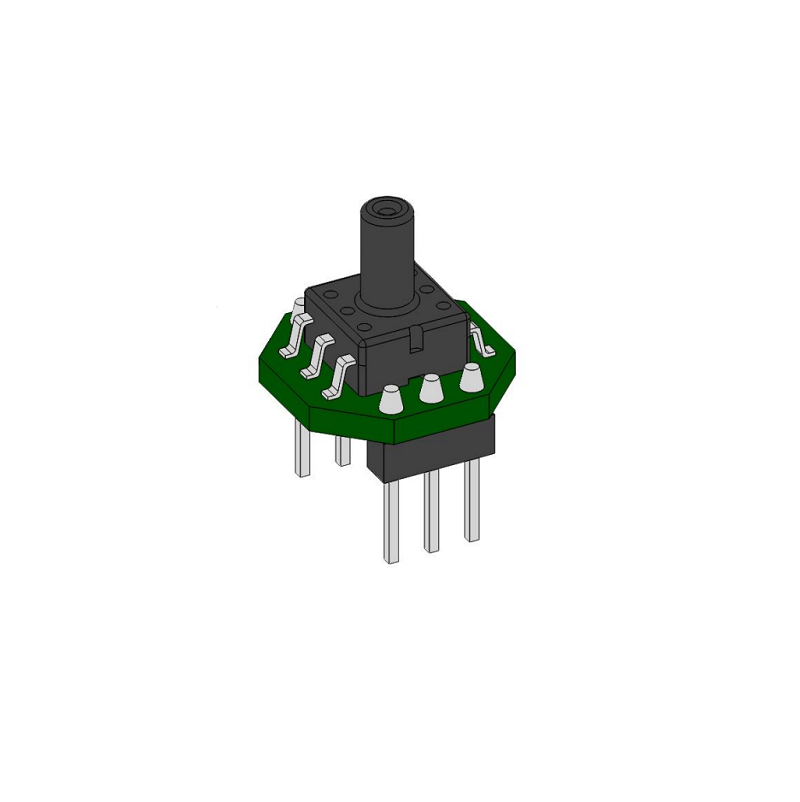 Sencoch GZP6847A101KPW50K Pressure Sensor, -100 kPa to +100 kPa, 5V Analog Output, DIP-6 Package