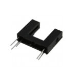 Sharp Microelectronics GP1A57HRJ00F Optical Sensor Transmissive Photointerrupter - 10 mm Gap, 1.8 mm Slit, OPIC Output, Through-Hole PCB Mount