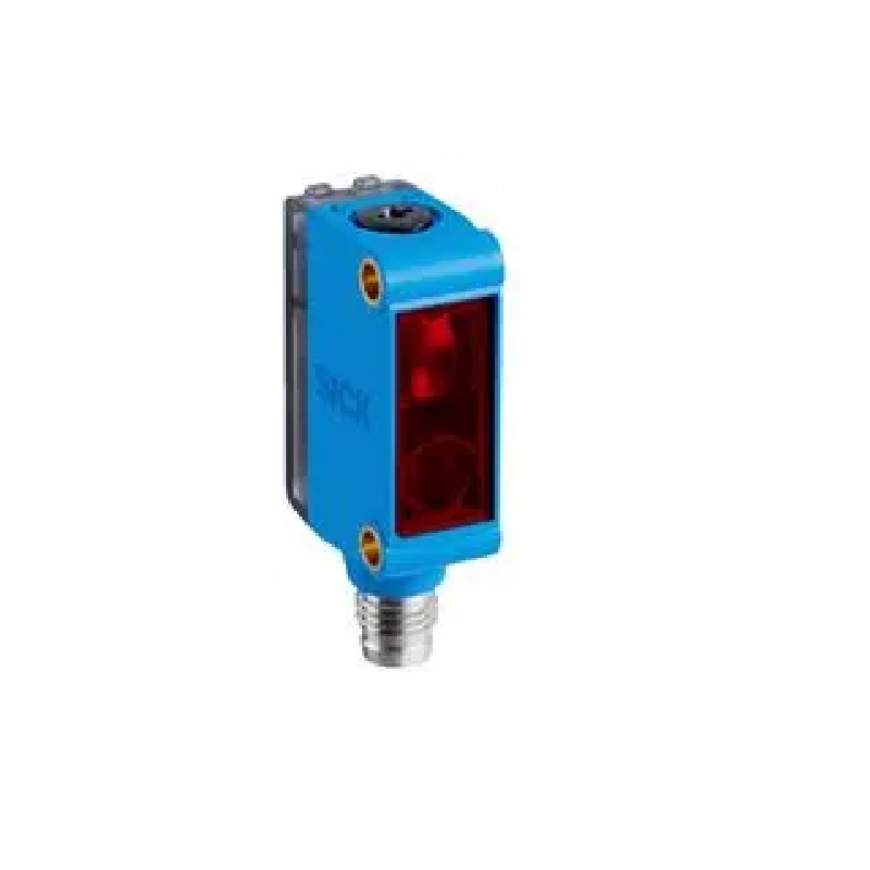SICK GL6G-P4212 Miniature Retro-Reflective Photoelectric Sensor, PNP Output, 3-Wire, 650 nm, DC 10-30V, M8 4-Pin, IP67, Sensing Range 0.07-5 m