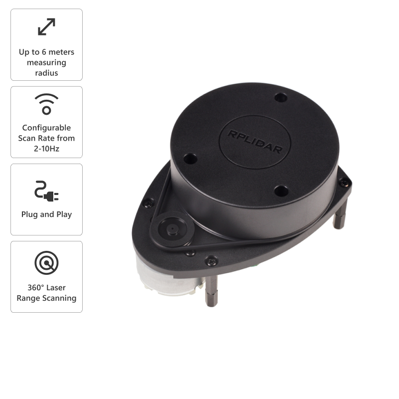 Slamtec RPLIDAR A1M8 360° Laser Range Finder 6m Radius - 12m Diameter - Image 6