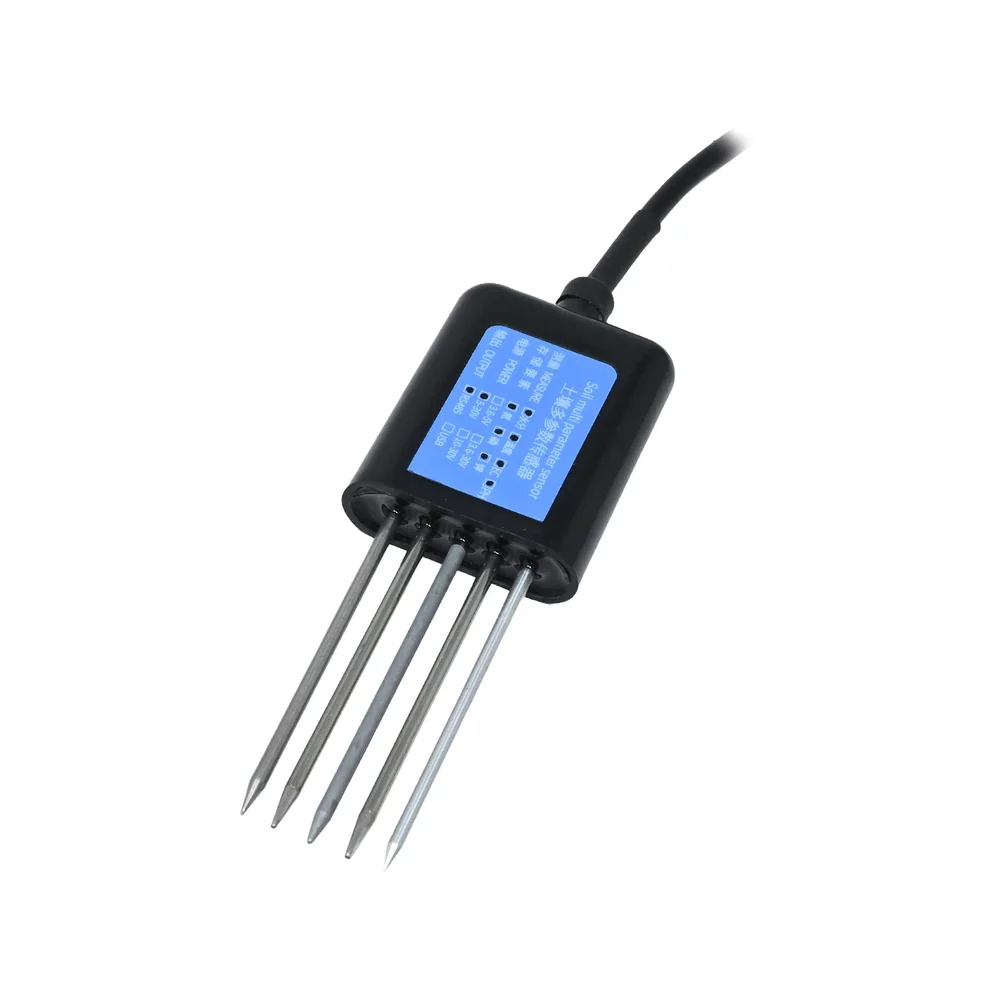 SN-3002-TR-ECTHNPKPH-N01 Five-Pin Soil Multi-Parameter Sensor (Temperature, Moisture, pH, EC, NPK) - RS485 Modbus