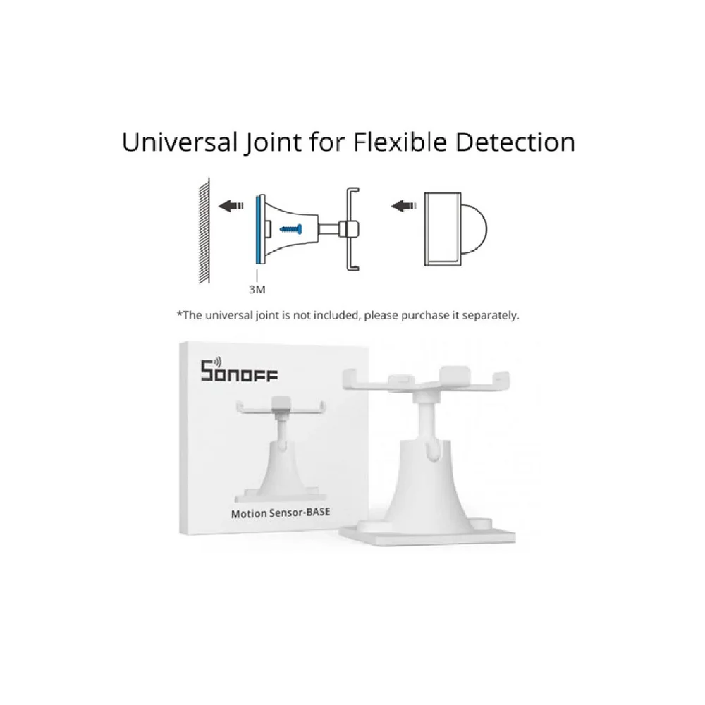 Sonoff Motion Sensor Base for PIR3 & SNZB-03 - PC White Mounting Bracket - Image 4