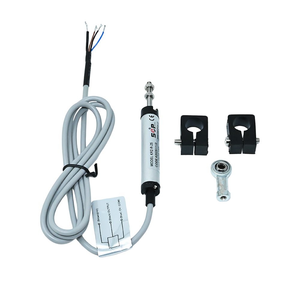 SOP KPZ-R-25mm Linear Displacement Sensor, 5KΩ Resistance, ≤28VDC, Miniature Push-Rod Type - Image 2