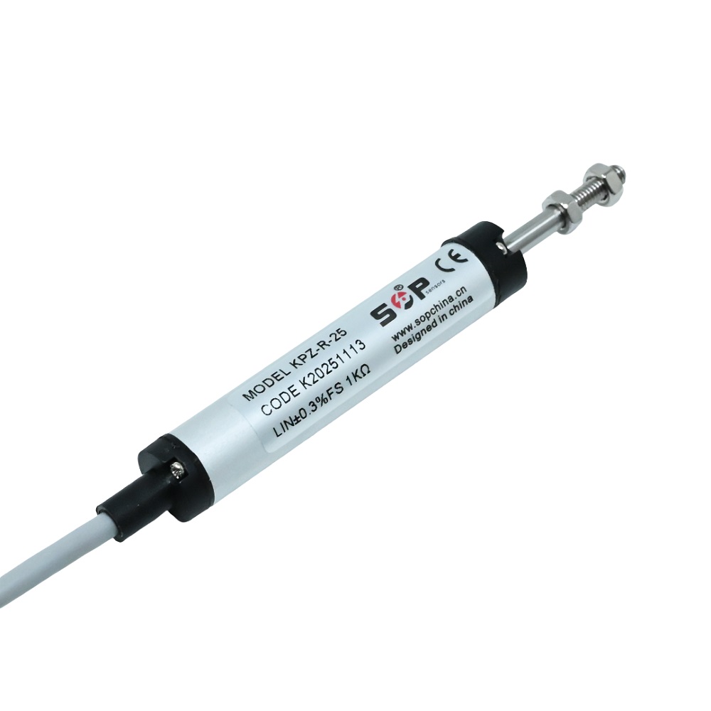 SOP KPZ-R-25mm Linear Displacement Sensor, 5KΩ Resistance, ≤28VDC, Miniature Push-Rod Type - Image 3