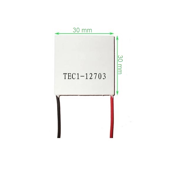 TEC1-12703 30×30mm 3A Thermoelectric Peltier Cooler Module - Image 2