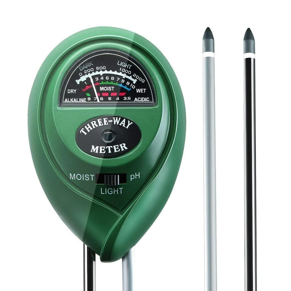 Three-Way Soil Meter for Moisture, Light Intensity and pH Testing - Image 3
