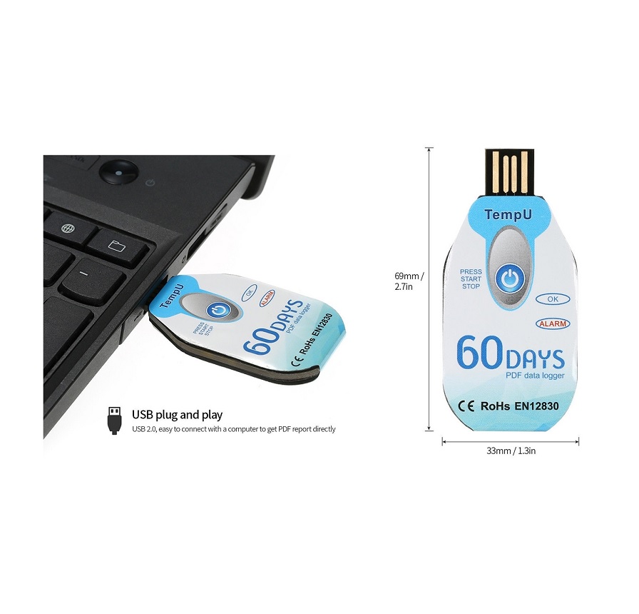 TZONE TempU02 Single Use Temperature Data Logger - Image 3