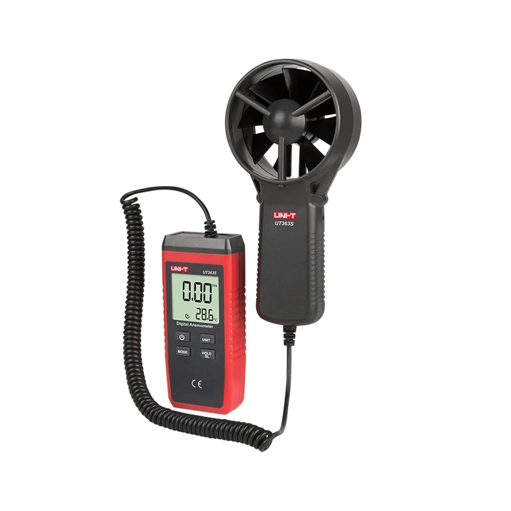 UNI-T UT363S Anemometer Wind Speed Meter 0.4~30m/s, Temperature Measurement, Split Sensor, Backlight LCD - Image 3