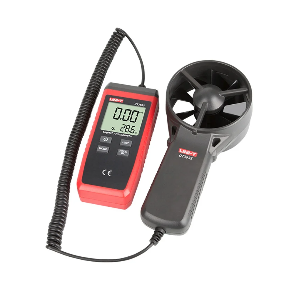 UNI-T UT363S Anemometer Wind Speed Meter 0.4~30m/s, Temperature Measurement, Split Sensor, Backlight LCD - Image 4