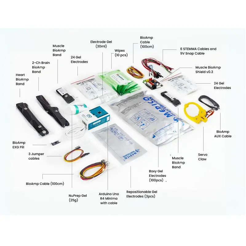 Upside Down Labs DIY Neuroscience Kit – Pro (2025 Edition) w/ BioAmp EXG Pill & Muscle BioAmp Shield v0.3 - Image 4
