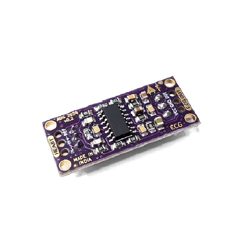 Upside Down Labs Heart BioAmp Candy ECG Sensor - 3.5V-5V ADC, 3-Electrode, Kit w/ Cable & Electrodes