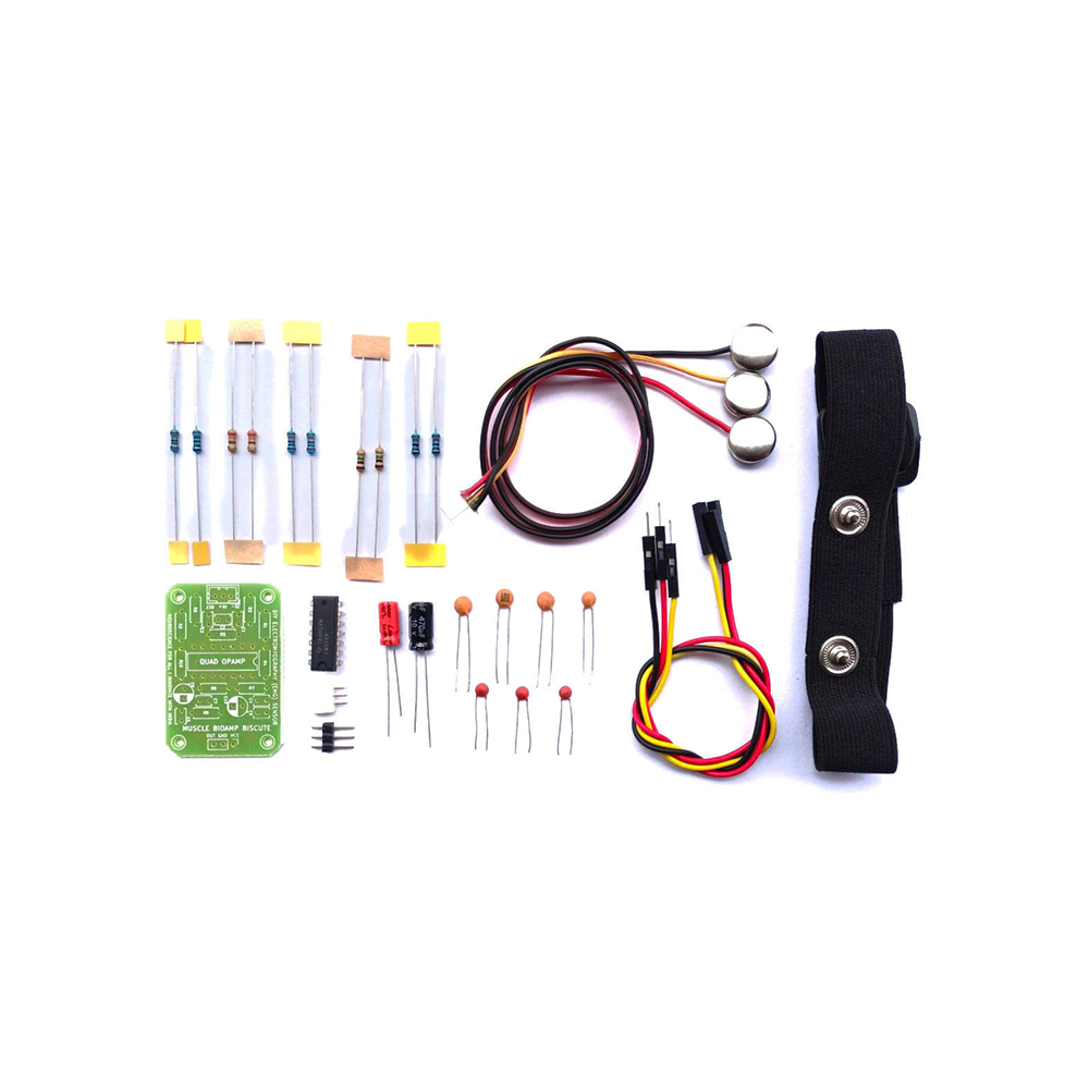 Upside Down Labs Muscle BioAmp BisCute DIY Kit - EMG Sensor Kit w/ Electrodes & Band - Image 4