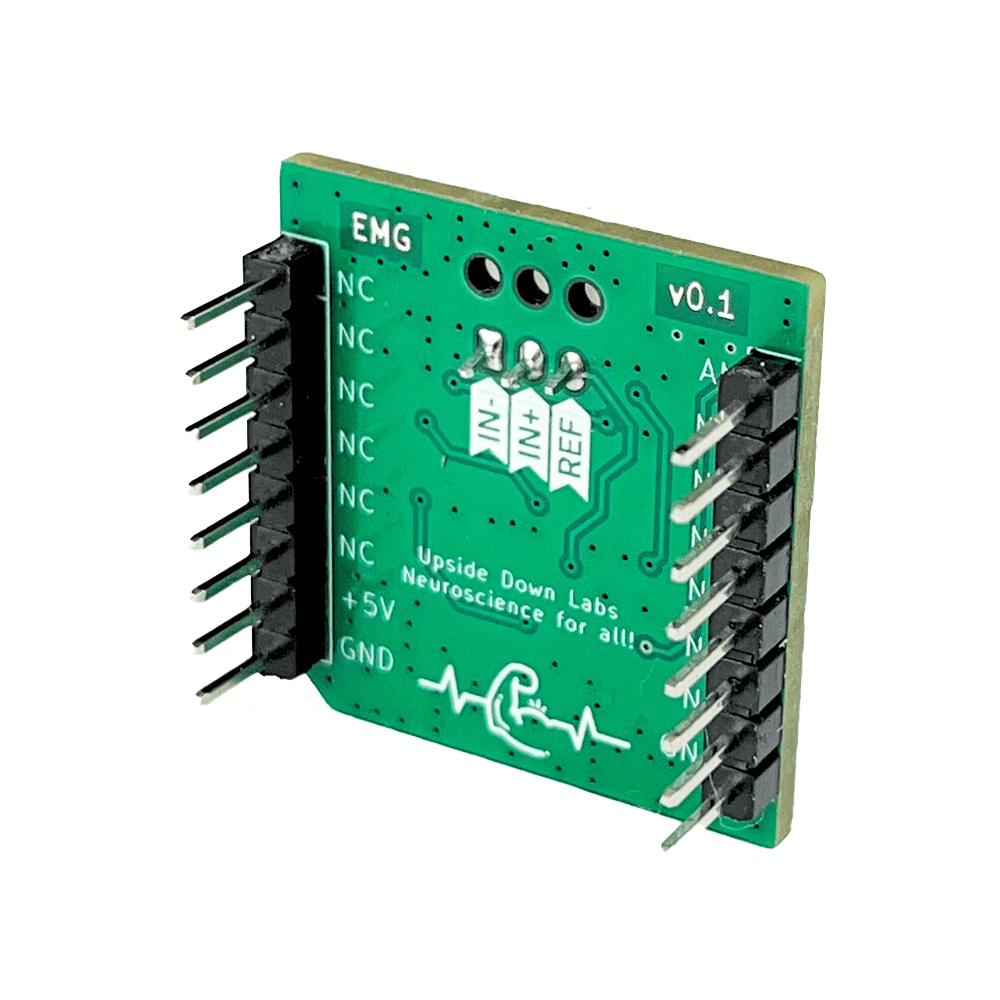 Upside Down Labs Muscle BioAmp Blip (Assembled) - mikroBUS™ EMG Sensor Module w/ Cable & Electrodes - Image 2