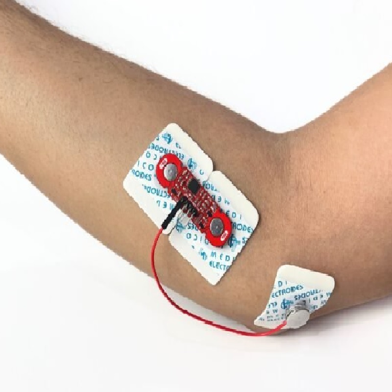 Upside Down Labs Muscle BioAmp Patchy v0.2 (Red) - Wearable EMG Sensor Module - Image 5