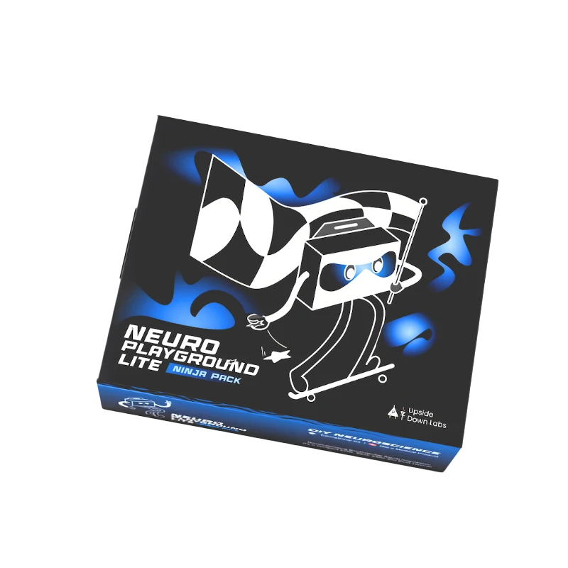 Upside Down Labs NPG Lite Ninja Kit, 3CH BioAmp EEG/EMG/ECG with ESP32 & VibZ (WiFi/BLE)