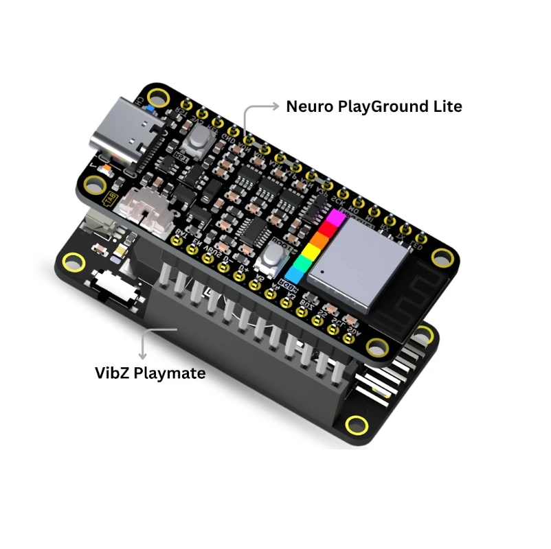 Upside Down Labs NPG Lite Ninja Kit, 3CH BioAmp EEG/EMG/ECG with ESP32 & VibZ (WiFi/BLE) - Image 2
