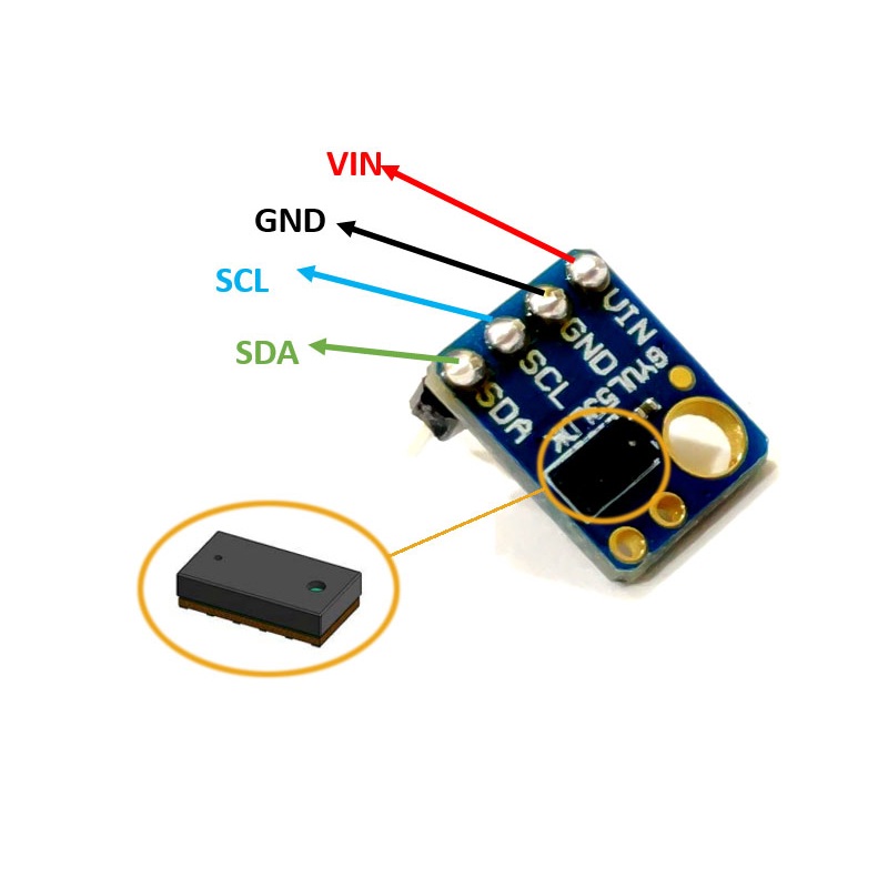VL53L0X TOF Laser Distance Sensor Module - I2C Interface - Image 2