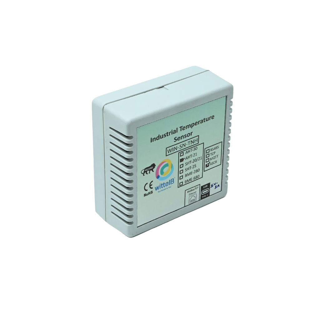 Winsen WIN-SN-TNH-E Ethernet Temperature Humidity Sensor - ASCII over Ethernet, USB-C/12V DC - Image 2