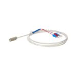 XIQI Electric CG-Stainless Steel PT100 Pasted Type Surface Sensor - 0.5m Waterproof 3-Wire Cable