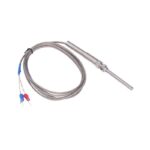 XIQI Electric CG-WRNT-03 K-Type Thermocouple Sensor - M8 Thread, 5x100mm Probe, 1m Cable