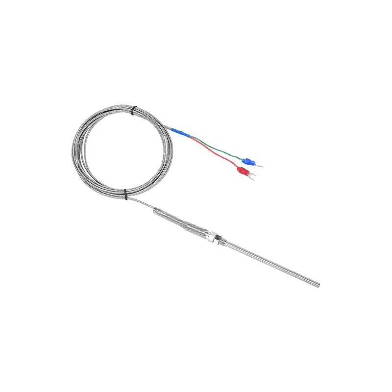 XIQI Electric CG-WRNT-03 K-Type Thermocouple Sensor - M8 Thread, 5x50mm Stainless Steel Probe, 1m Cable