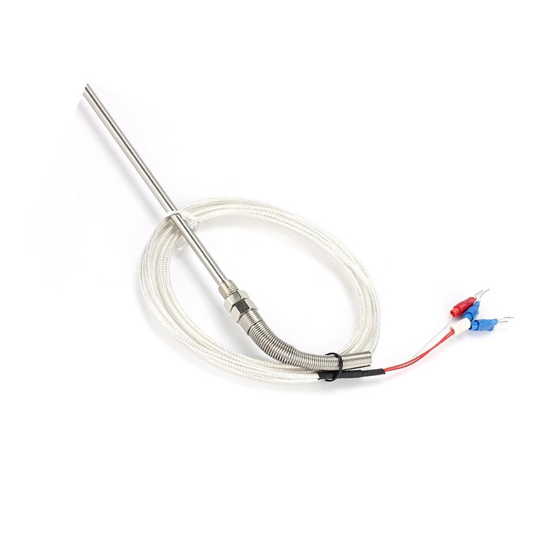 XIQI Electric CG-WZPT-03 PT100 Temperature Sensor - M8 Thread, 5x100mm Probe, 1m Waterproof 3-Wire Cable - Image 2
