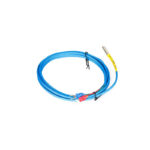 XIQI Electric CG-ZC K-Type Thermocouple Sensor - 4x30mm Stainless Steel Probe, 1m Blue Cable