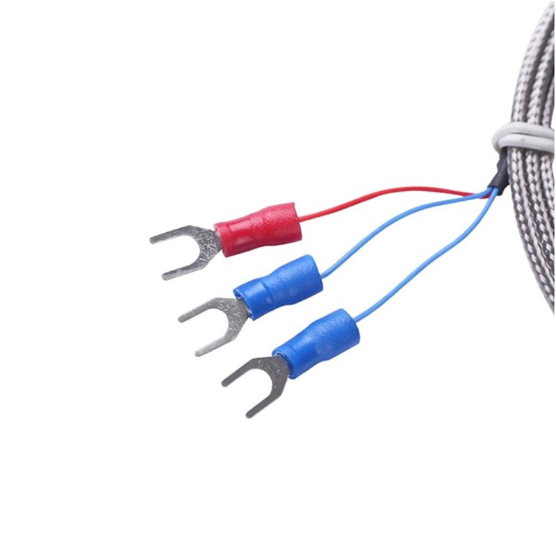 XIQI Electric CG-ZC PT100 Temperature Sensor Probe w/ 1m Shielded Cable - 4x30mm Stainless Steel - Image 2