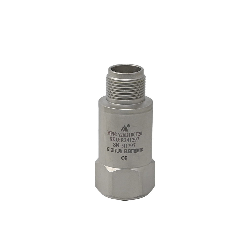 XIYUAN A26D100T20 Piezoelectric Acceleration Sensor, 100mV/g @ 160Hz, IEPE Output, IP65, MIL Connector w/ 3M Cable