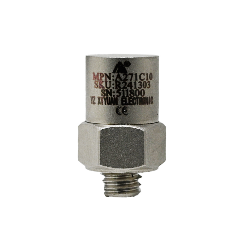 XIYUAN A271C10 IEPE Piezoelectric Accelerometer Sensor, 10mV/g Sensitivity, 160Hz, ±500g Peak, M3 Mount