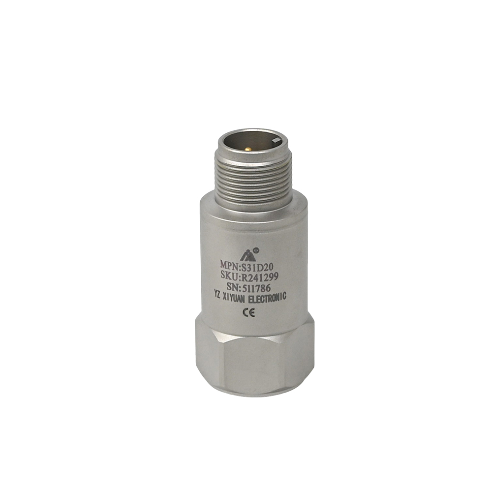 XIYUAN S31D20 Integrated Speed & Temperature Sensor - 4-20mA RMS Output, IP65, Stainless Steel