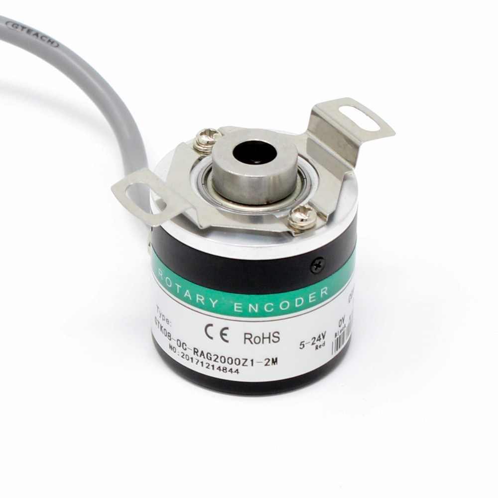 ZKP3808 2000 PPR Hollow Shaft ABZ Rotary Encoder with IP54 Protection & 2m Cable - Image 2